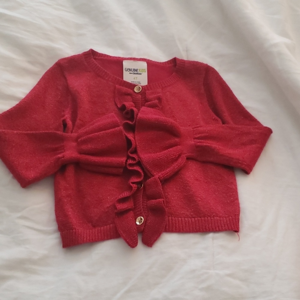 Red Ruffle Sweater